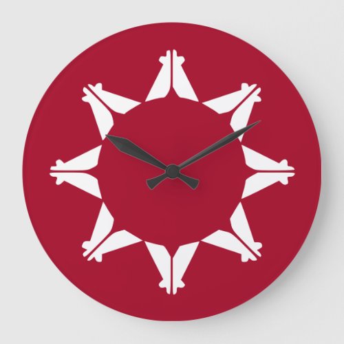 Oglala Lakota Sioux Flag Large Clock