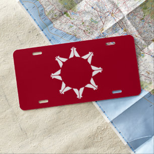 Oglala Lakota Sioux Flag License Plate