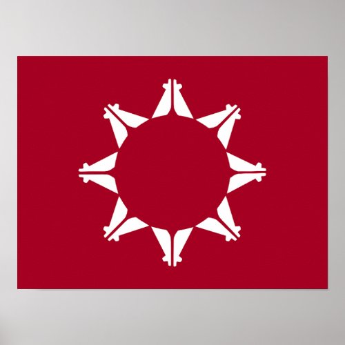 Oglala Lakota Sioux Flag  Poster
