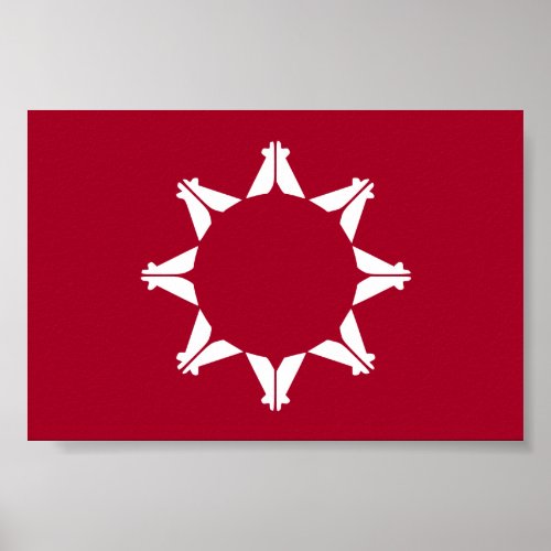 Oglala Lakota Sioux Flag Poster