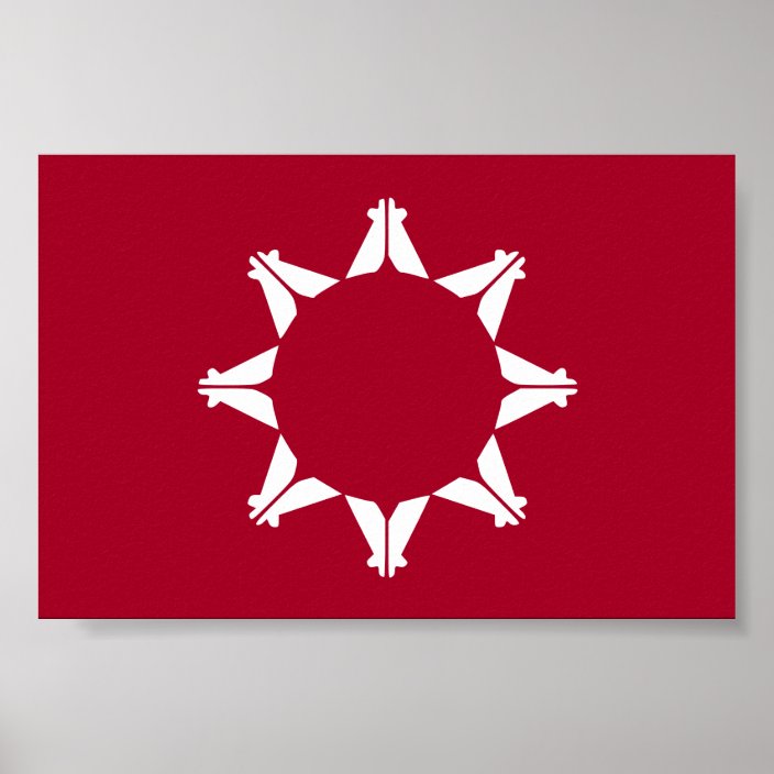 Oglala Lakota Sioux Flag Poster
