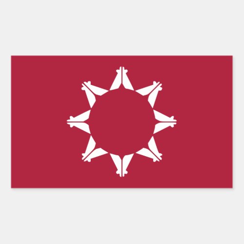 Oglala Lakota Sioux Flag Rectangular Sticker