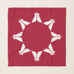 Oglala Lakota Sioux Flag Scarf<br><div class="desc">Pine Ridge Flag. Oglala Lakota Sioux Flag. South Dakota Native American flag.</div>