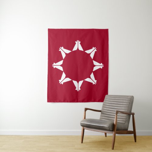 Oglala Lakota Sioux Flag Tapestry