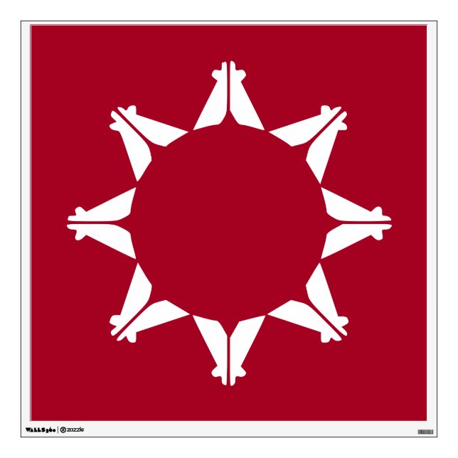 Oglala Lakota Sioux Flag Wall Decal (Front)