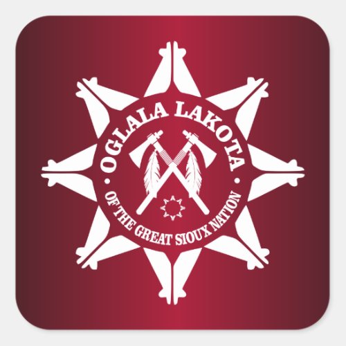 Oglala Lakota Square Sticker