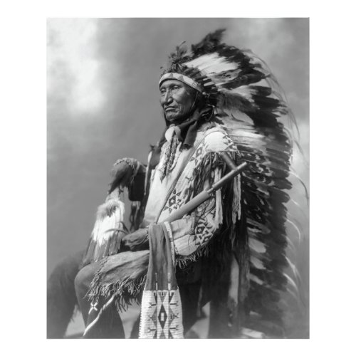 Oglala Sioux Chief Rocky Bear c 1899 Photo Print