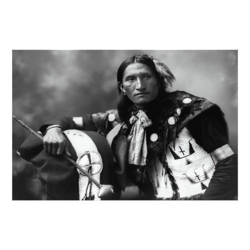 Oglala Sioux Warrior Eddie Plenty Holes c 1899 Photo Print