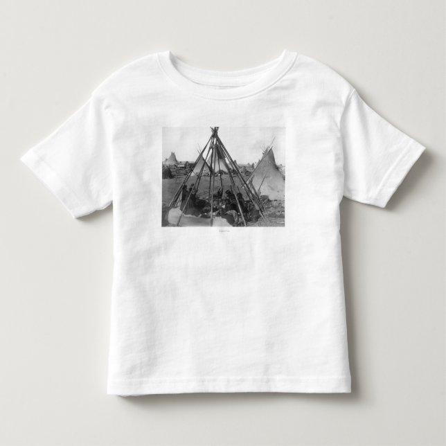Oglala Women and Children inside Tipi Toddler T-shirt (Front)