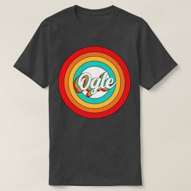 Ogle Name Shirt Vintage Ogle Circle (Design Front)