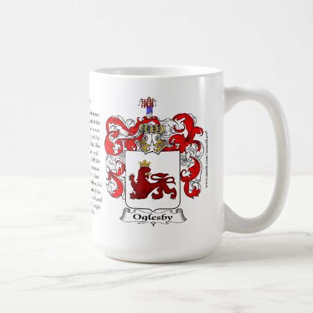 Oglesby, the Origin, the Meaning and the Crest Coffee Mug (Right)