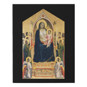 Ognissanti Madonna, Giotto, 1306-1310 Faux Canvas Print