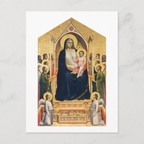 Ognissanti Madonna Giotto 1306_1310 Postcard