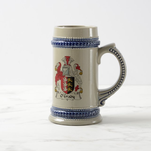 O'Grady Family Crest Beer Stein (Right)