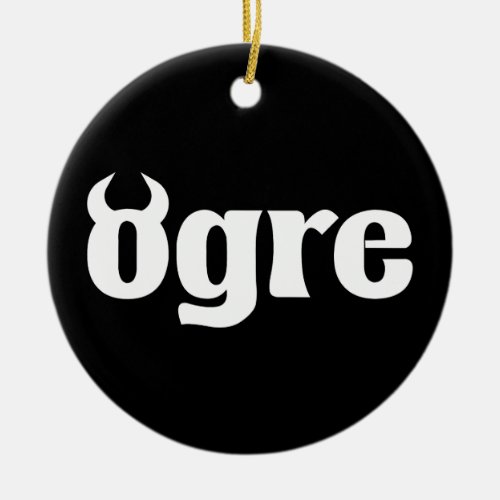 Ogre Ceramic Ornament