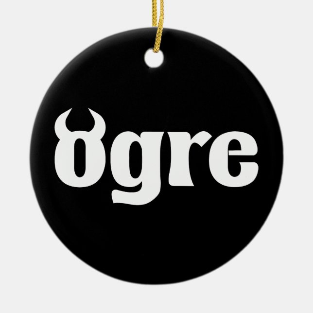 Ogre Ceramic Ornament (Front)