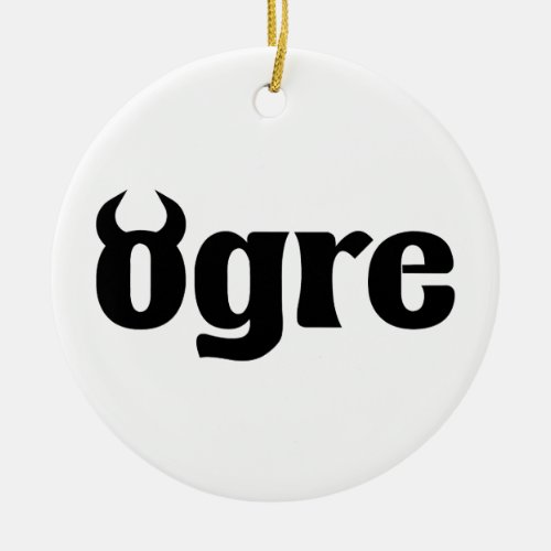 Ogre Ceramic Ornament