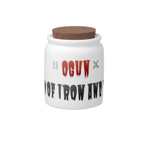 Ogun God Of Iron And War Candy Jar