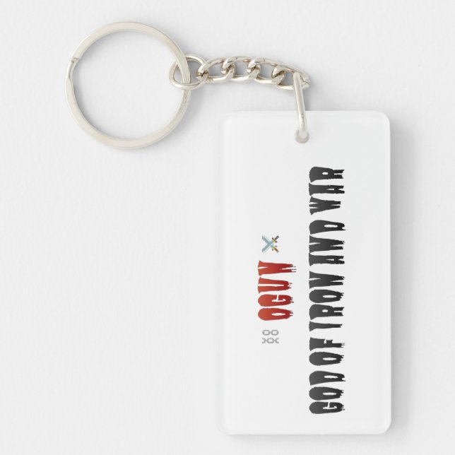 Ogun God Of Iron And War Keychain (Front)