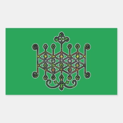 Ogun Veve Sigil Rectangular Sticker