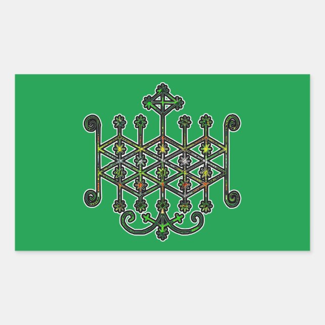 Ogun Veve Sigil Rectangular Sticker (Front)