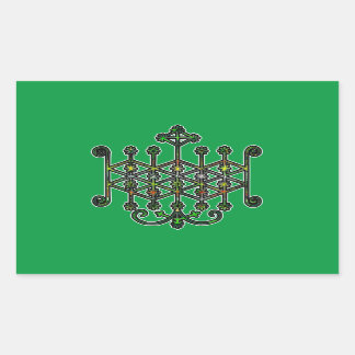 Ogun Veve Sigil Rectangular Sticker