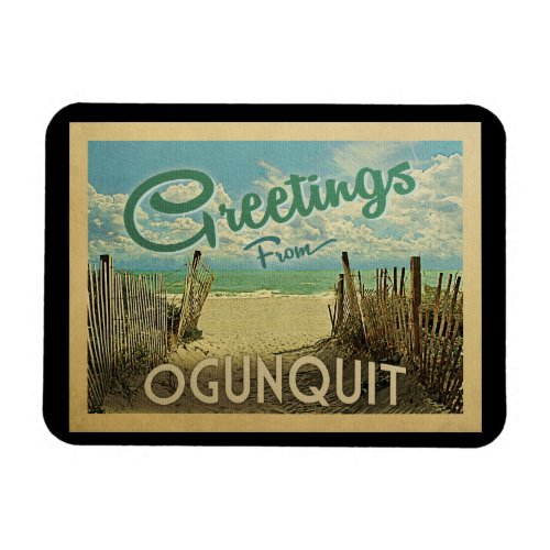 Ogunquit Beach Vintage Travel Magnet