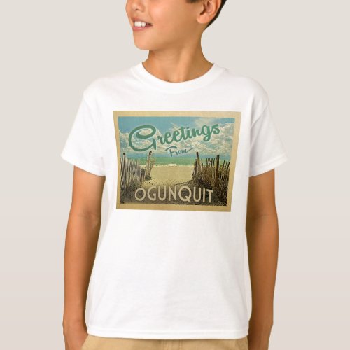 Ogunquit Beach Vintage Travel T_Shirt