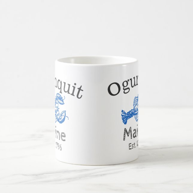 Ogunquit Blue Lobster "Bar Harbor Maine" Coffee Mug (Center)