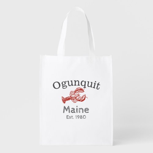 Ogunquit Maine Lobster Grocery Bag