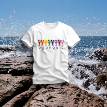 Ogunquit Maine Rainbow Lobsters T-shirt by WRAPPED_TOO_TIGHT at Zazzle