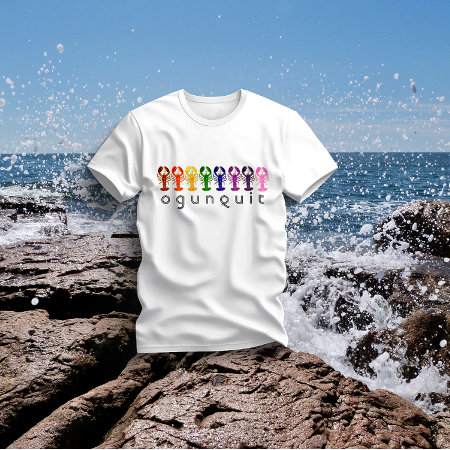 Ogunquit Maine Rainbow Lobsters T-shirt