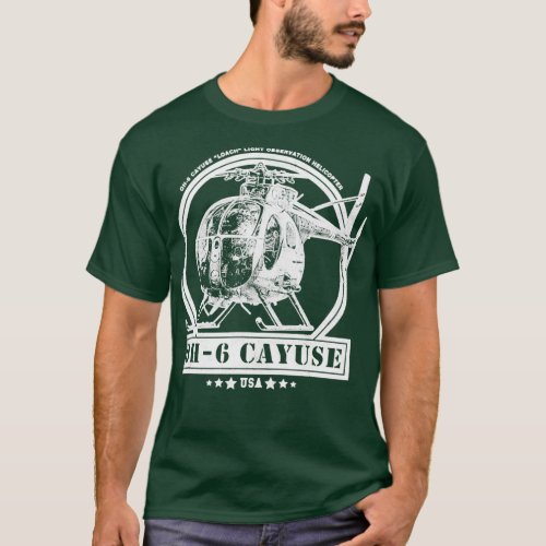 OH6 Loach Cayuse Helicopter  2  T_Shirt