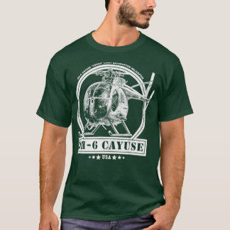 OH6 Loach Cayuse Helicopter T-Shirt