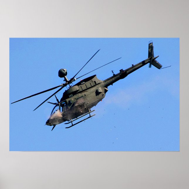 OH-58 Kiowa Helicopter Poster (Front)