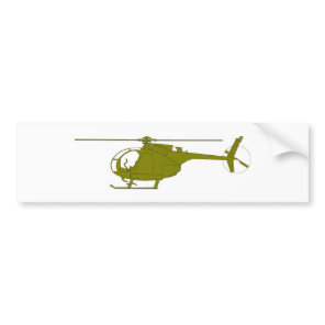 OH-6A Observation Helicopter Bumper Sticker