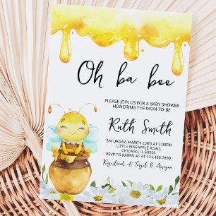 Oh BaBee Baby Shower Invitation