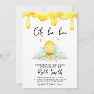 Oh BaBee Baby Shower Invitation