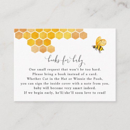 Oh Babee Books for Baby Request Enclosure Card