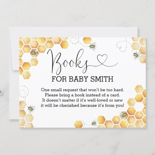 Oh Babee Books for Baby Shower Enclosure Card