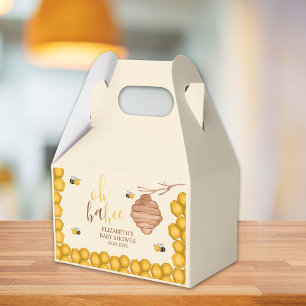 Oh Babee, Cute Watercolor Bee Baby shower Favor Boxes
