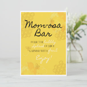 Oh Babee Mom-osa Bar Table Card