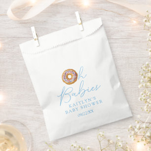Oh Babies Donut Sprinkle Twin Boys Baby Shower Favor Bag