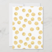 Oh Babies! Gold Dots Twins Baby Shower Invitation (Back)