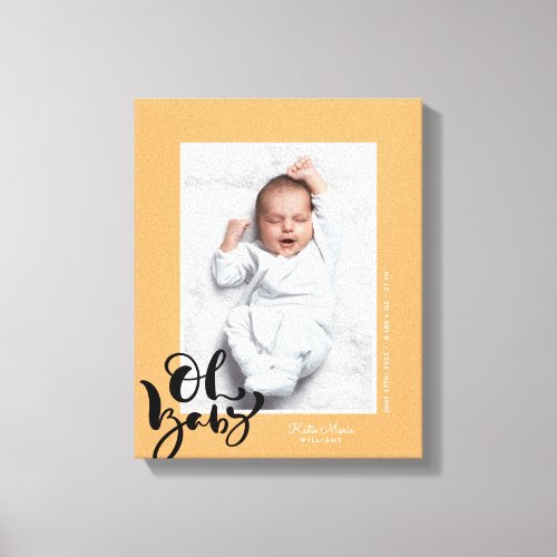 OH BABY Add Your Baby Photo Canvas Print