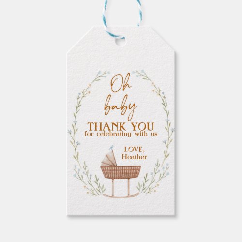 Oh Baby Baby Shower Baby shower Favors Gift Tag