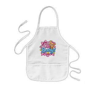 Oh Baby! Baby Shower Celebration Design Kids' Apron