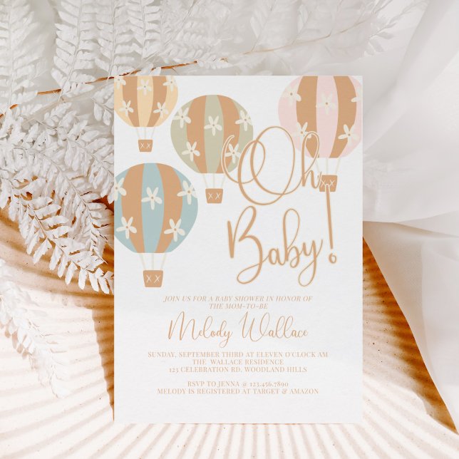 Oh Baby, Baby Shower, Gender Neutral, Mom to Be Invitation (Creator Uploaded)