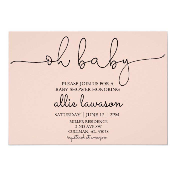 baby shower invitations oh baby