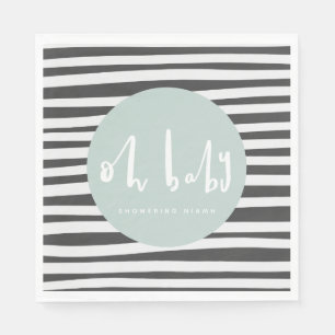 Oh Baby, baby shower Napkins